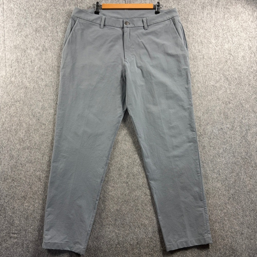 Lululemon Men's Pants 38x31 Fit Classic Gray Technical Stretch Trousers